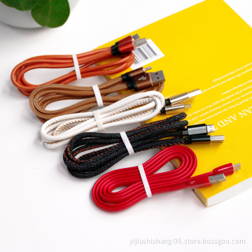 Super September Free sample 1M Durable USB Cable Sync Data Cable Phone For Mobile IOS Type C Android